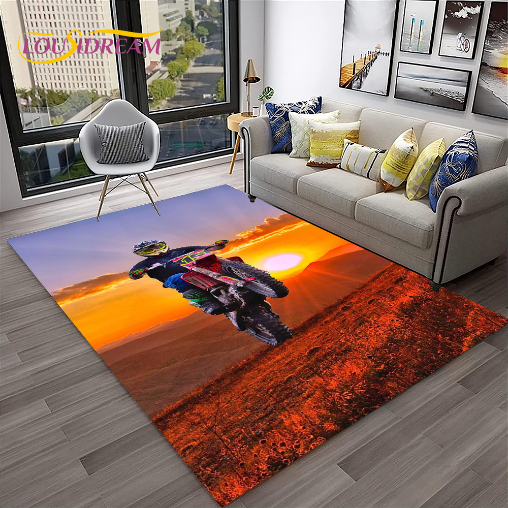 Commercial Road Printing - Racing Moto Off Road Motorcycle Carpet