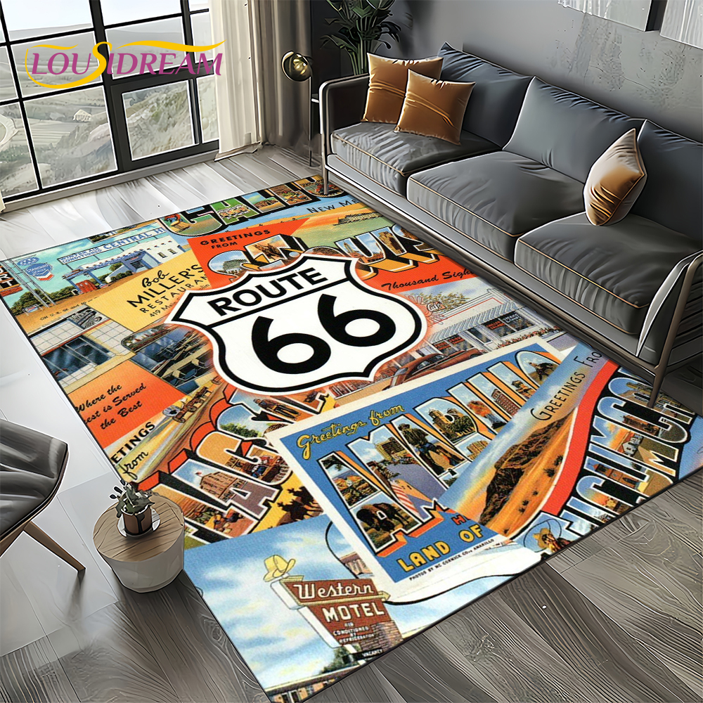 Commercial Road Printing - Retro America Historic Route 66,Mother Road,mãe