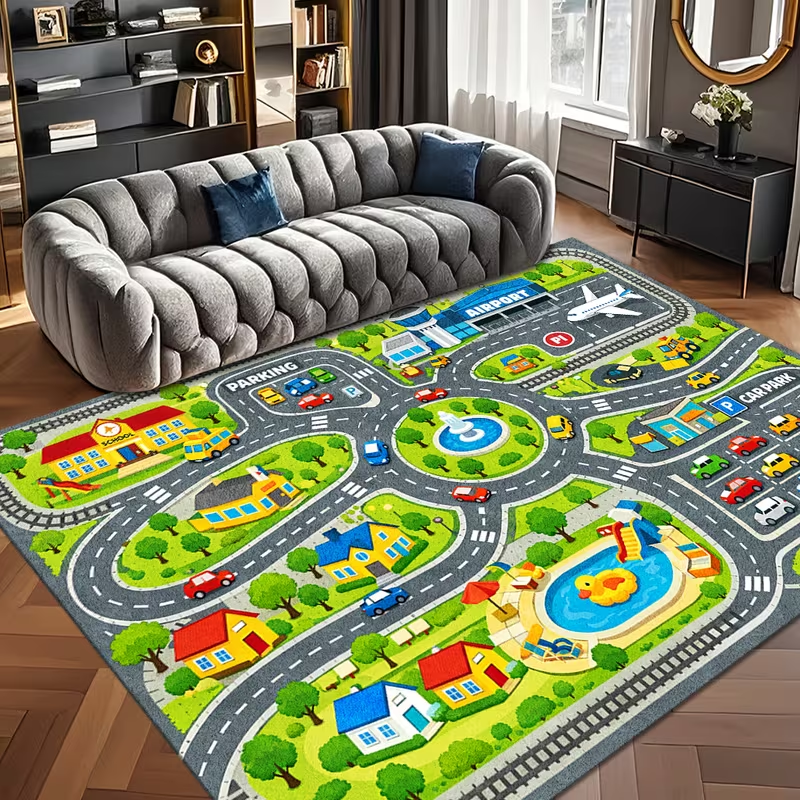 Cute City Traffic Road Play Ar - Commercial Road Printing 리뷰 및 가격