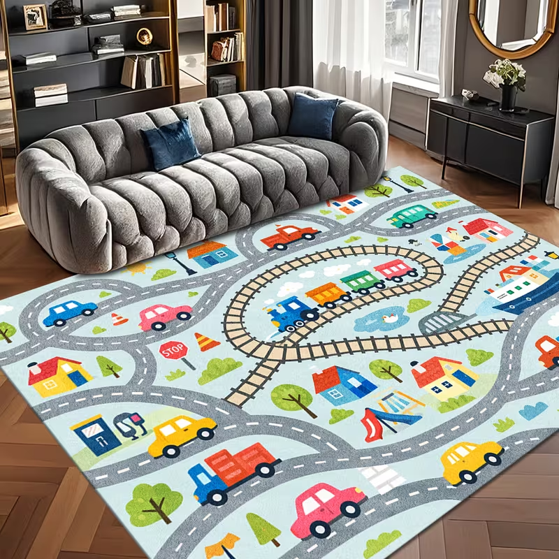 Cute City Traffic Road Play Ar - Commercial Road Printing 리뷰 및 가격
