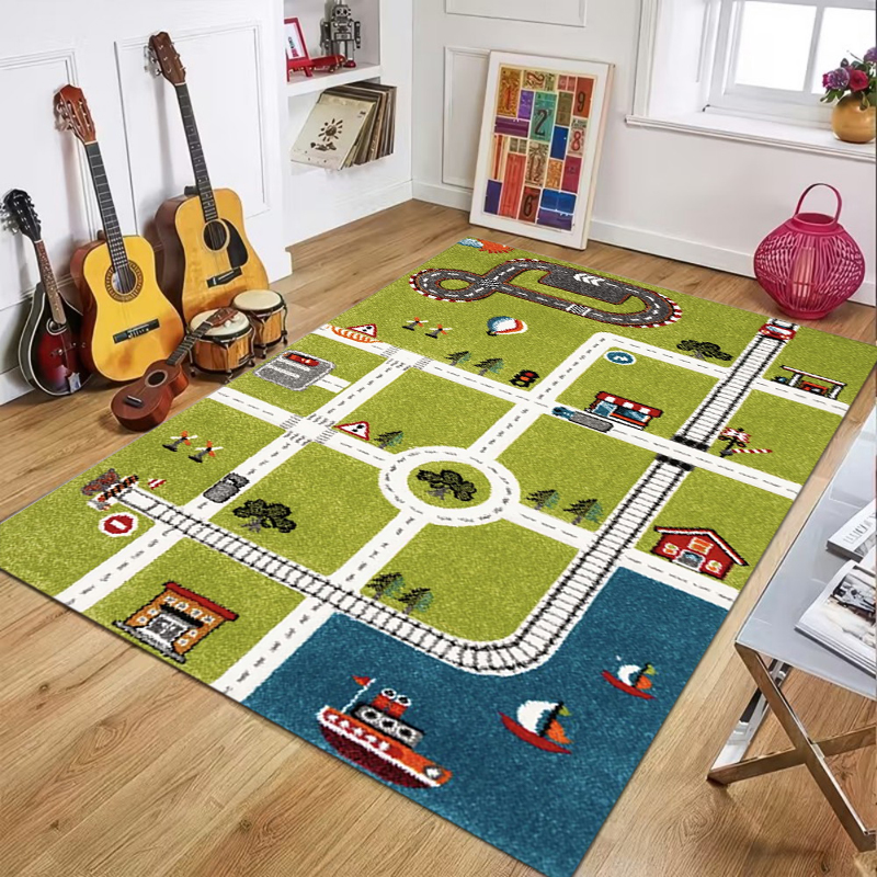 Cartoon City And Zoo Road Map  - Commercial Road Printing 리뷰 및 가격