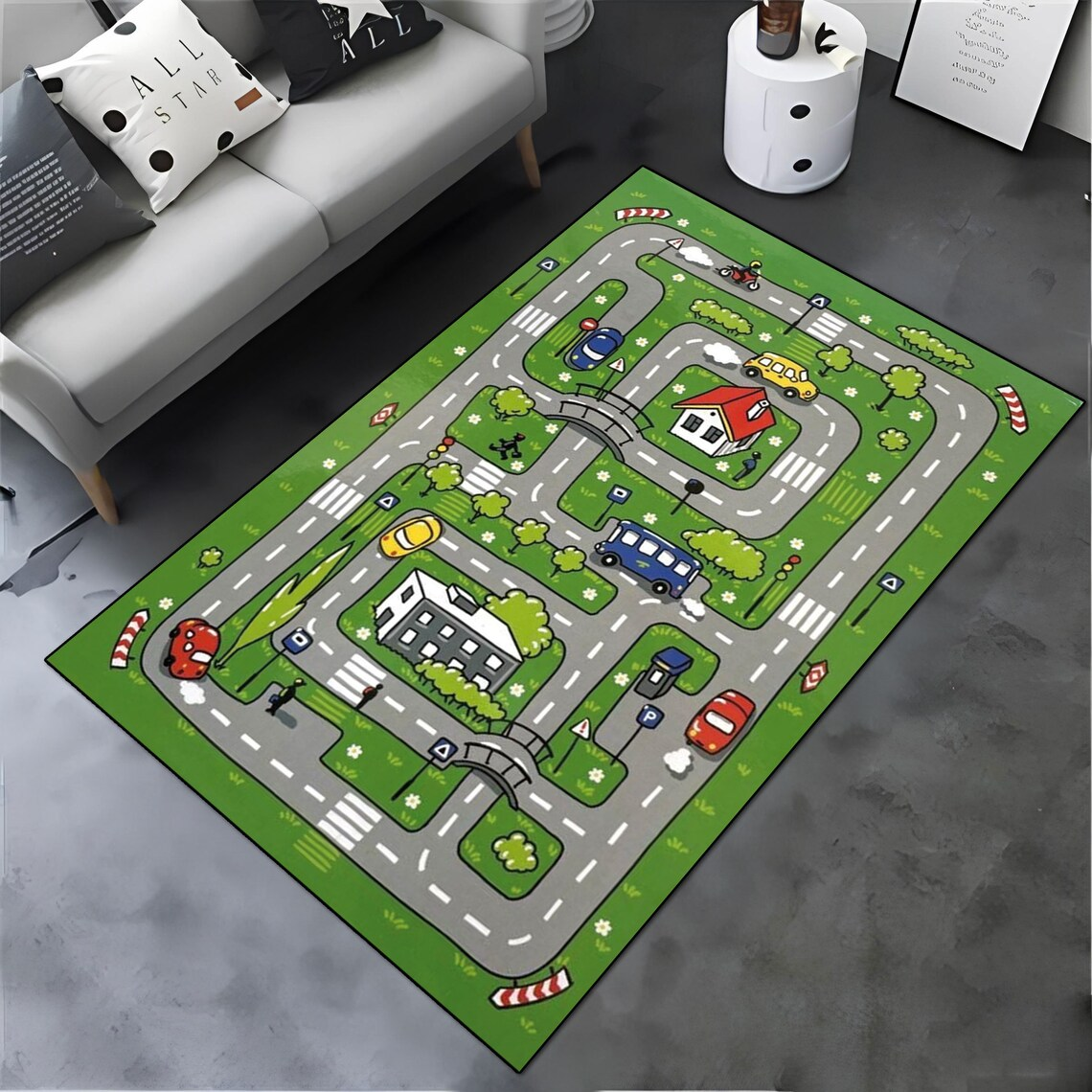 Cartoon City Road Map Print Ki - Commercial Road Printing 리뷰 및 가격