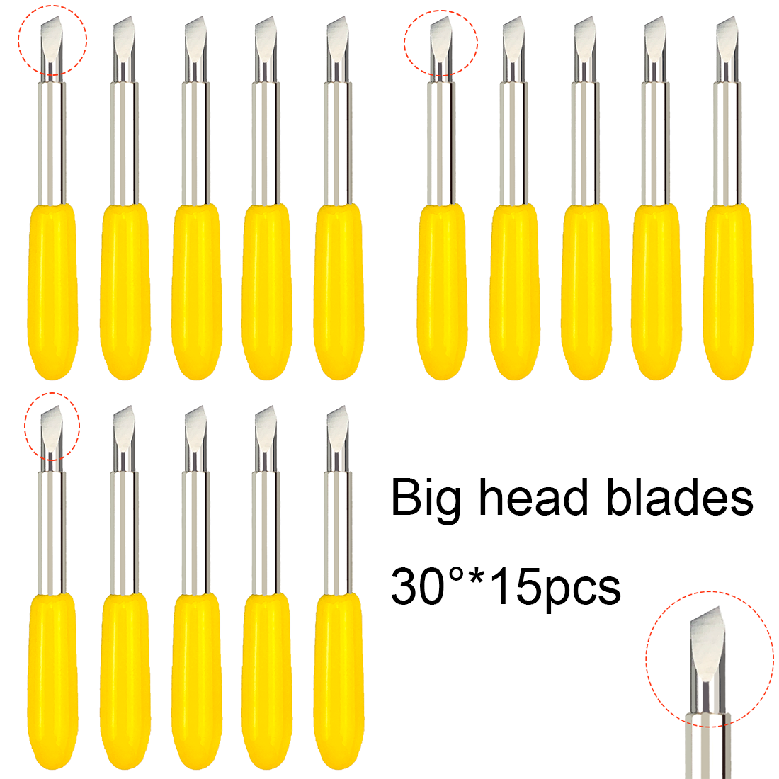 15pcs 30 Degrees Dia. 2mm Big  - Cutting Plotter Blade 리뷰 및 가격