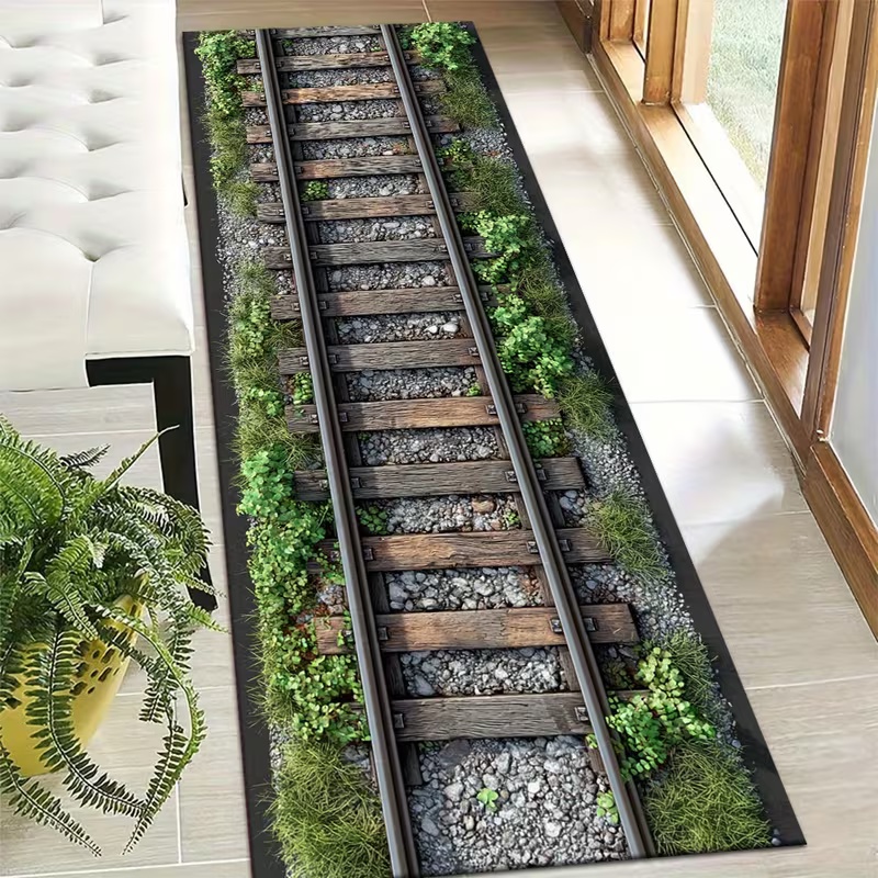 Track Runner Rug Green Space R - Commercial Road Printing 리뷰 및 가격