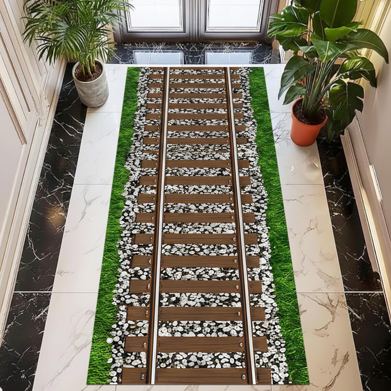 Track Runner Rug Green Space R - Commercial Road Printing 리뷰 및 가격