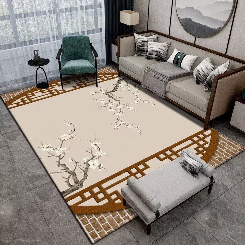 Chinese Style Flower Carpet fo - Commercial Fabric Printing 리뷰 및 가격