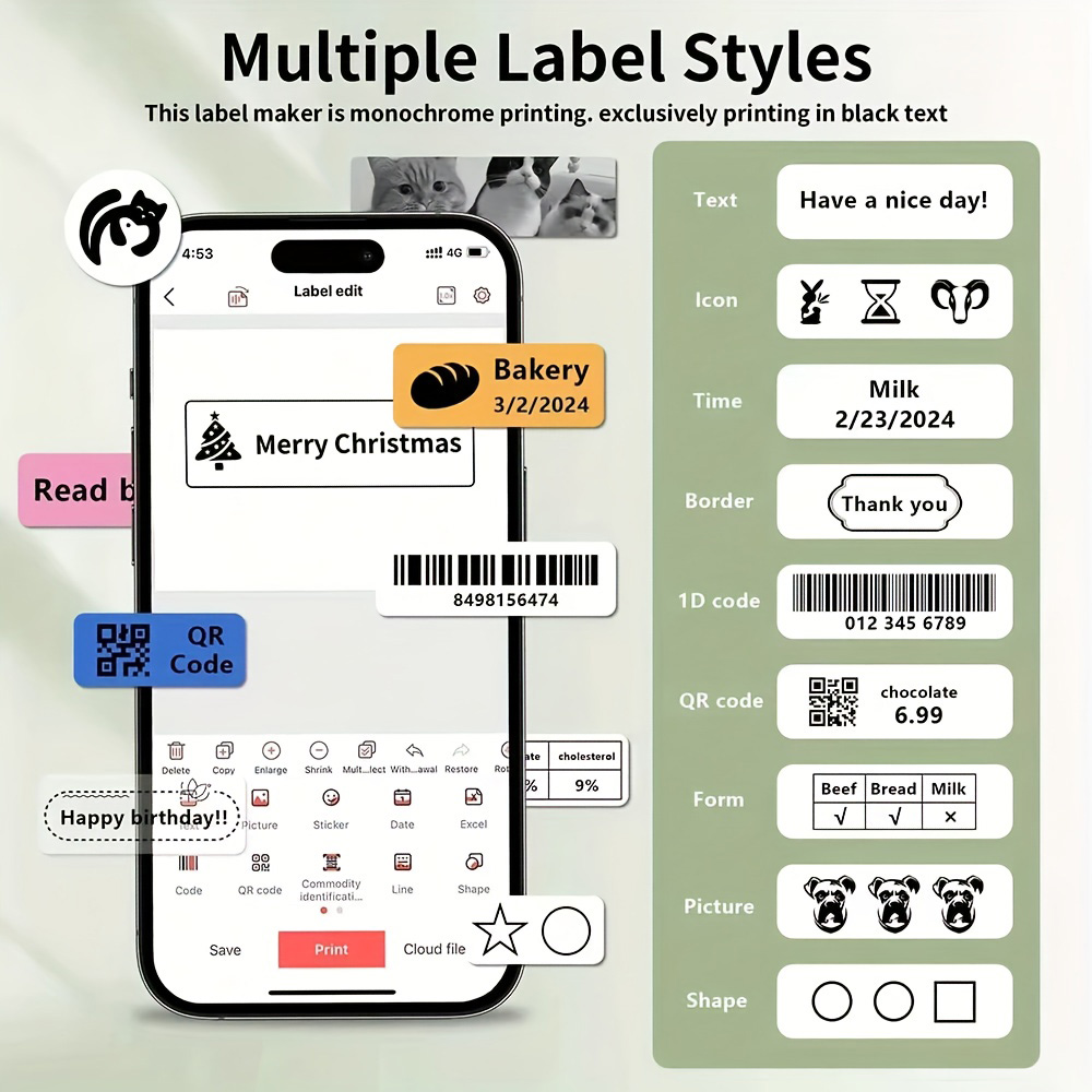 Marklife P15 Label Printer Por - Commercial Printing Labels 리뷰 및 가격