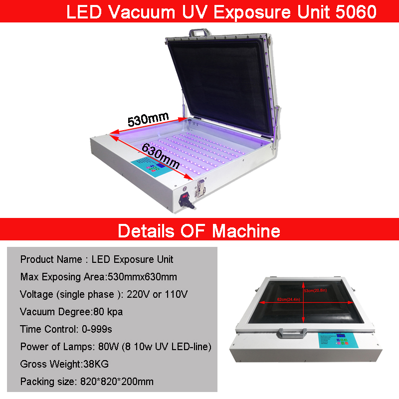 50×60cm Vacuum UV LED Screen P - Commercial Uv Printing Machine 리뷰 및 가격