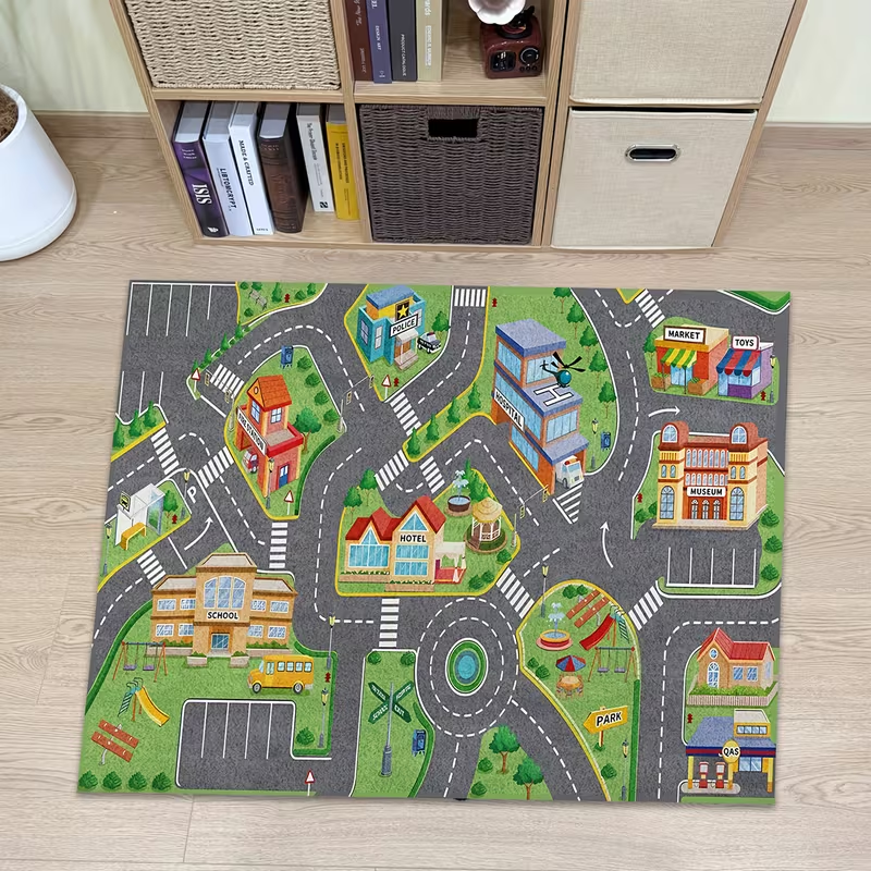 Cartoon Country Town Road Car  - Commercial Road Printing 리뷰 및 가격