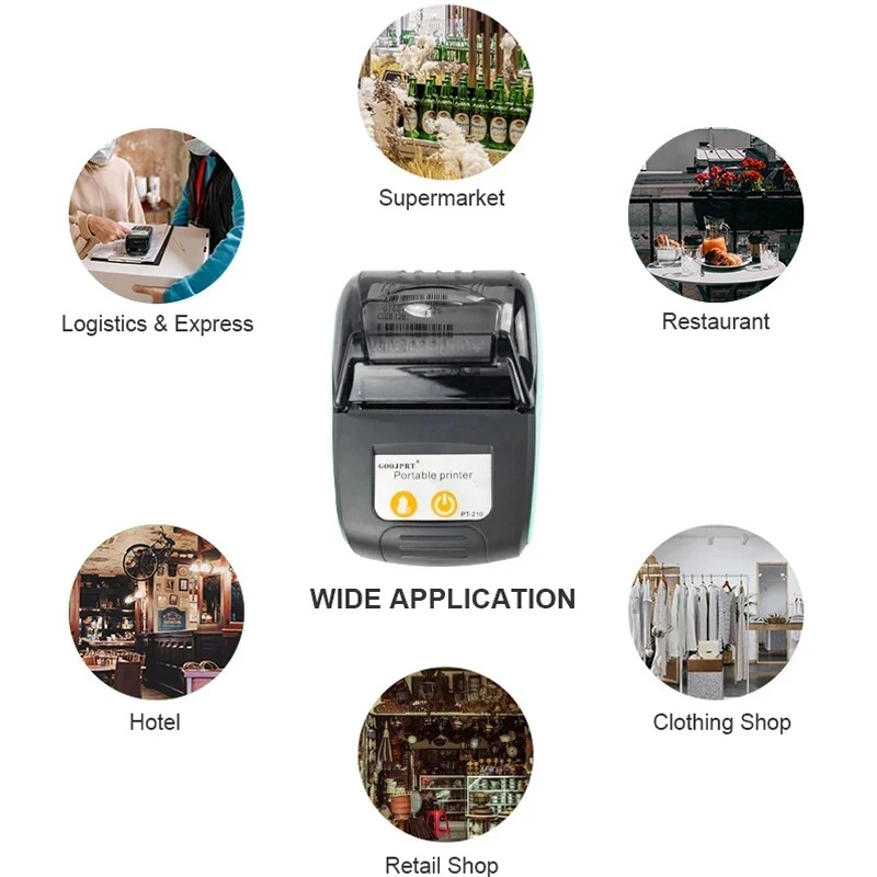 58mm Portable Mini Thermal Rec - Commercial Printing Factory 리뷰 및 가격