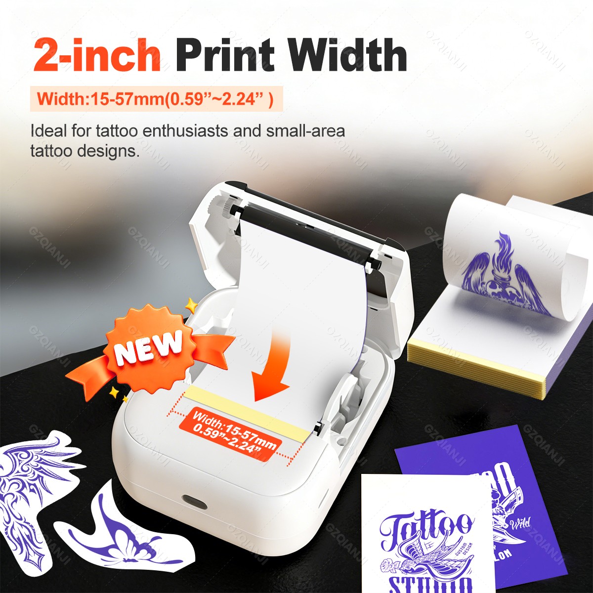 Mini Thermal Printer 57mm Wire - Commercial Printing Labels 리뷰 및 가격