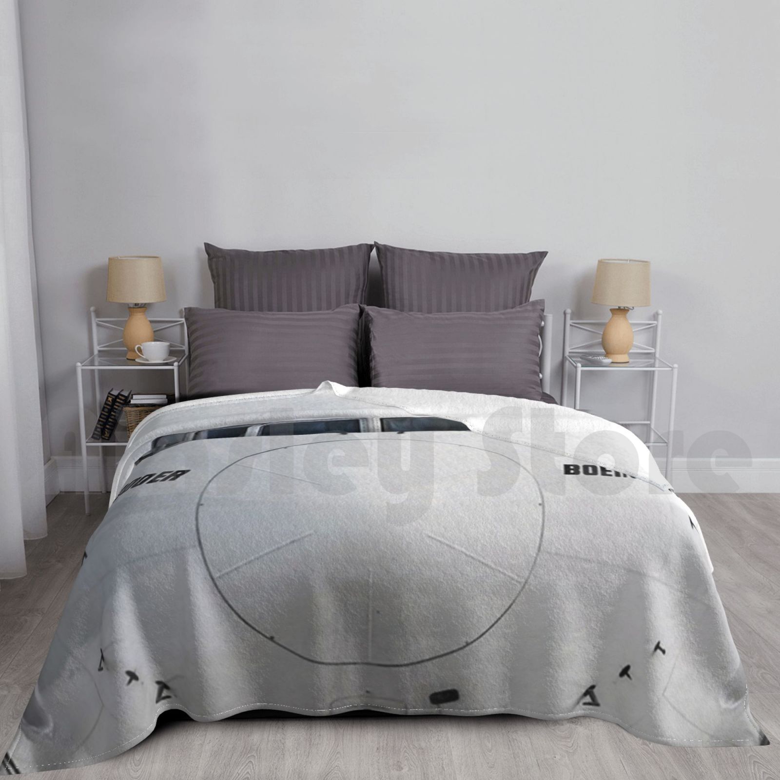 Boeing 777 Nose View Blanket F - Commercial Fabric Printing 리뷰 및 가격