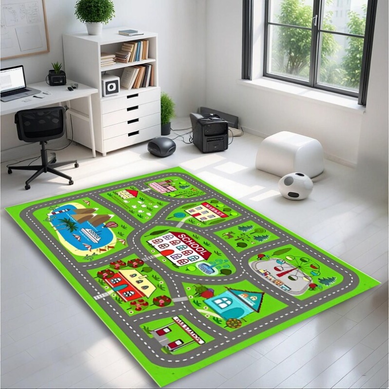 Cartoon Race Track City Highwa - Commercial Road Printing 리뷰 및 가격