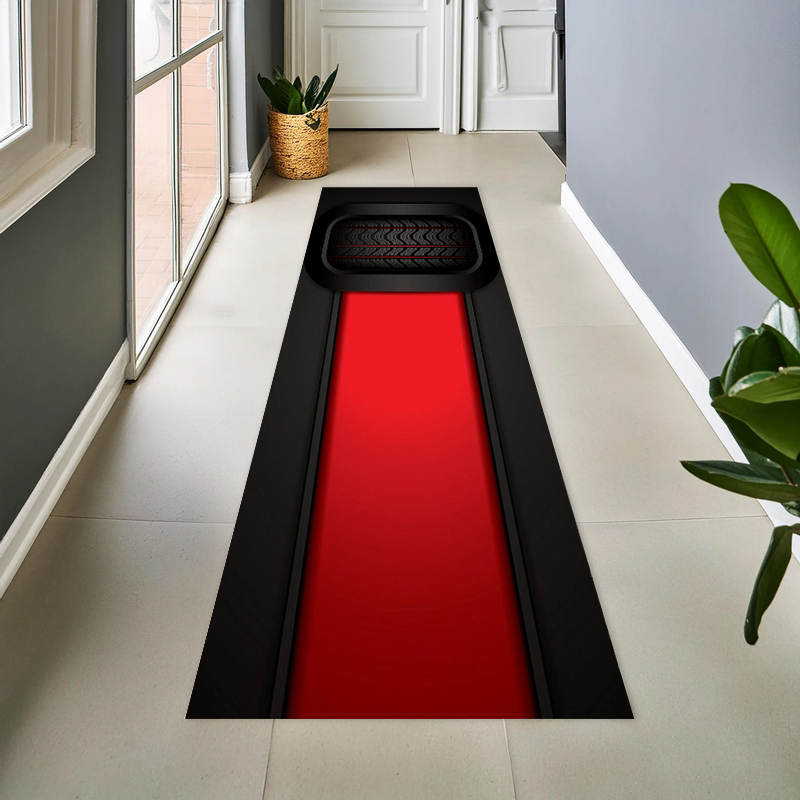 Black Red Tire Print Off-Road  - Commercial Road Printing 리뷰 및 가격